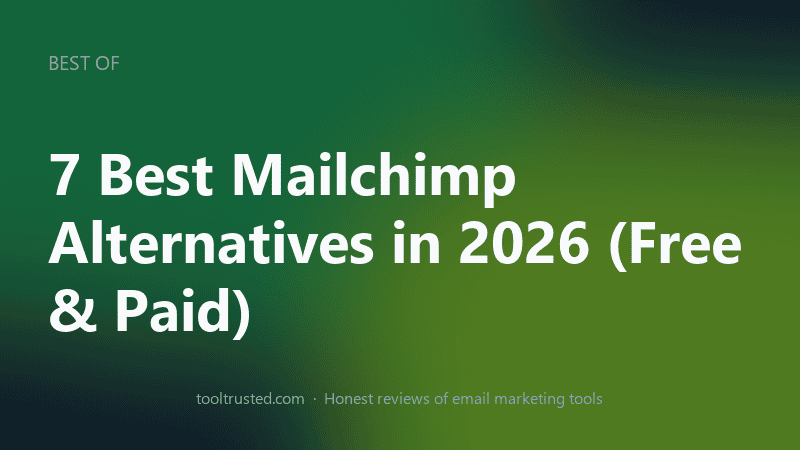 Best Mailchimp alternatives in 2026 compared at a glance
