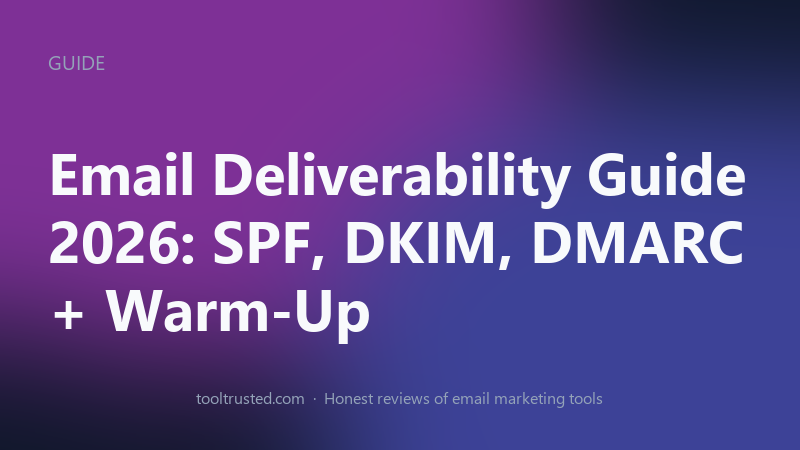 Email deliverability guide — SPF, DKIM and DMARC setup
