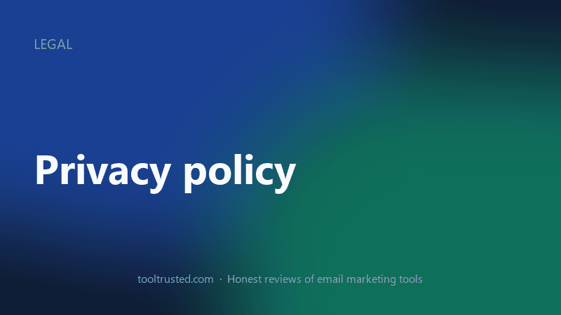ToolTrusted privacy policy — how we collect and protect your data