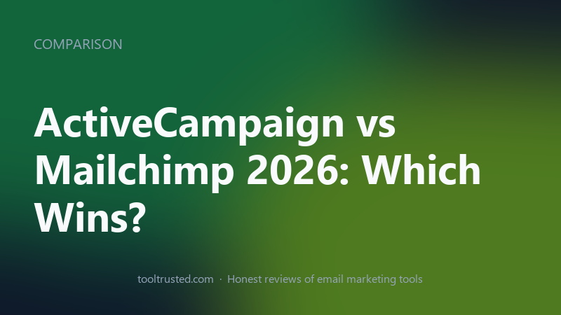 ActiveCampaign vs Mailchimp — pricing, automation and features compared