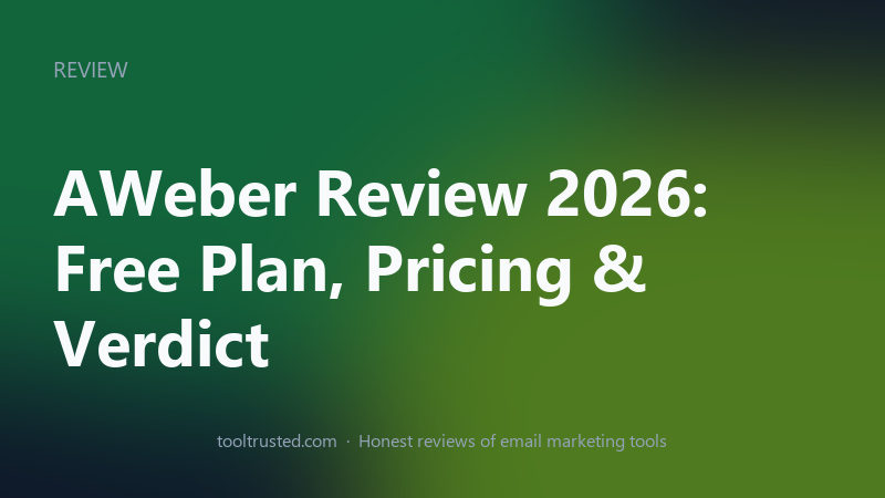 AWeber Review 2026 — pricing, features and deliverability tested