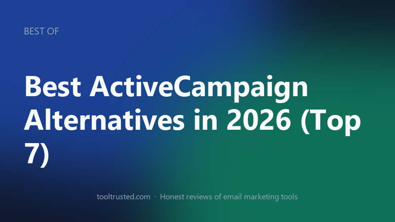 Best ActiveCampaign alternatives in 2026 compared at a glance