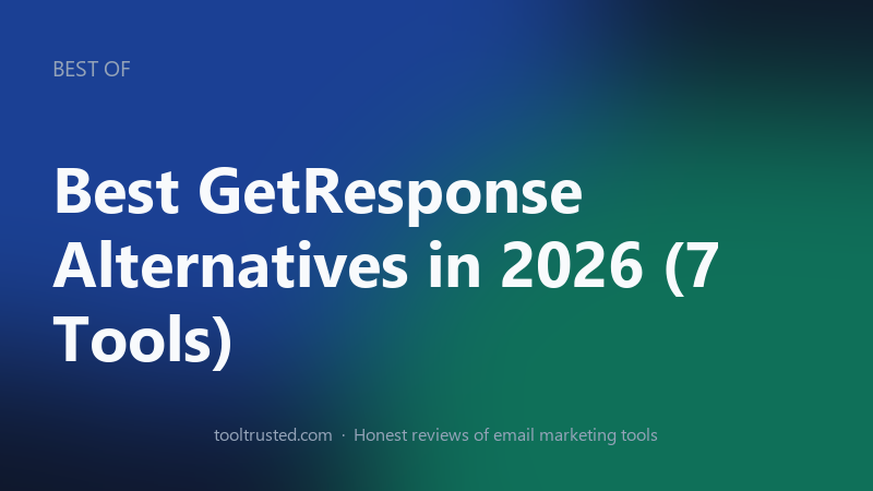 Best GetResponse alternatives in 2026 compared at a glance