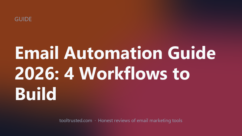 Email Automation Guide — a practical 2026 guide