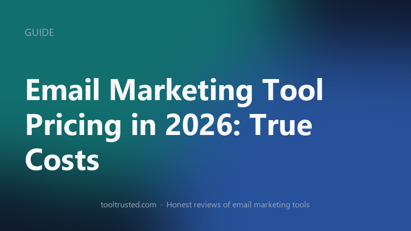 Email Marketing Tool Pricing — a practical 2026 guide