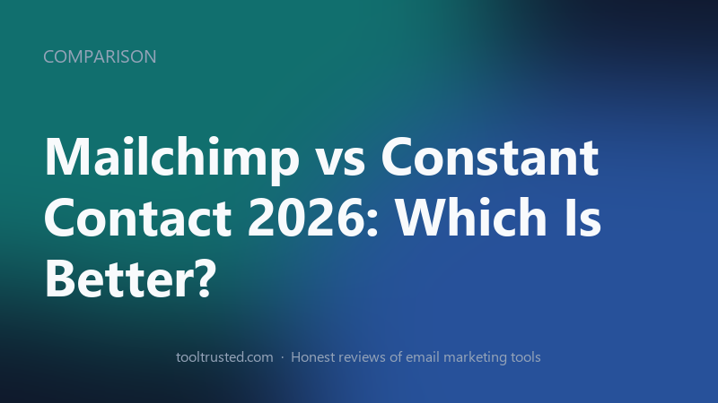 Mailchimp vs Constant Contact — pricing, automation and features compared