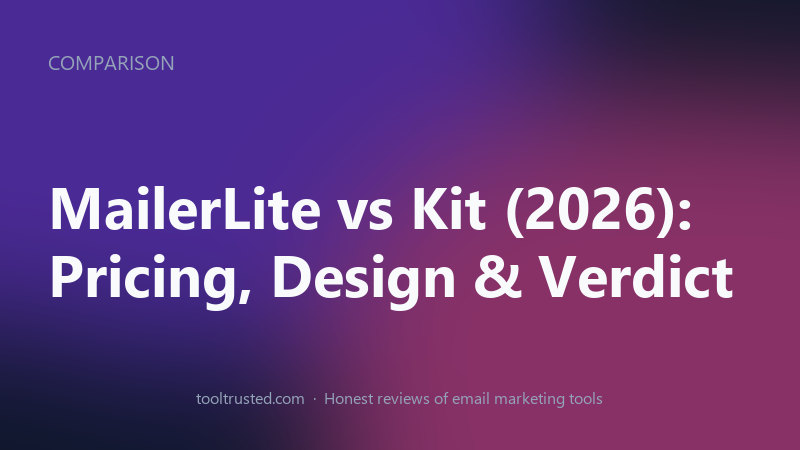 MailerLite vs Kit — pricing, automation and features compared